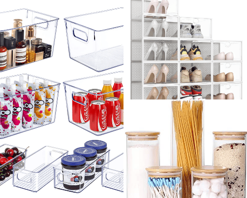 Storage containers cover photo collage