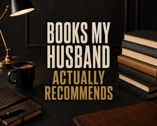 Books My Husband Actually Recommends cover photo collage