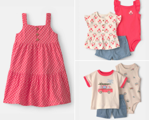 Carters Summer Outfits cover photo collage