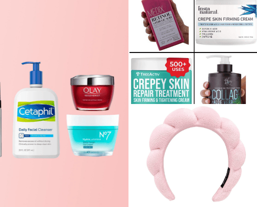 My favorite skin care products. cover photo collage