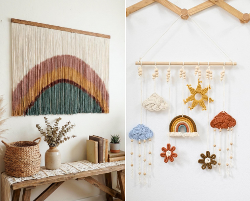 Pretty Macrame Rainbow cover photo collage