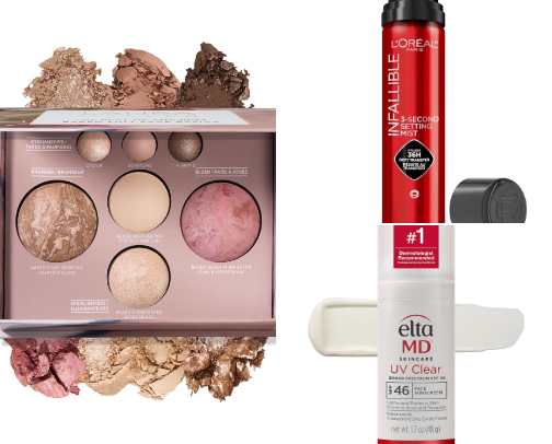 Travel Light, Glow Hard: The Best Compact & Crease-Proof Makeup Essentials cover photo collage