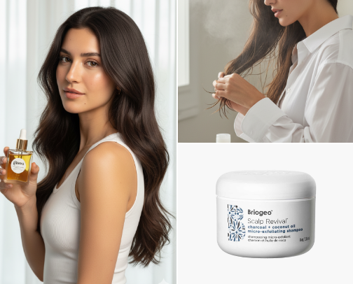 Haircare Edit | The “Rich Girl Routine” cover photo collage