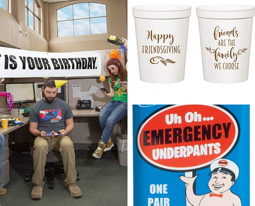 Adult party finds from Amazon cover photo collage