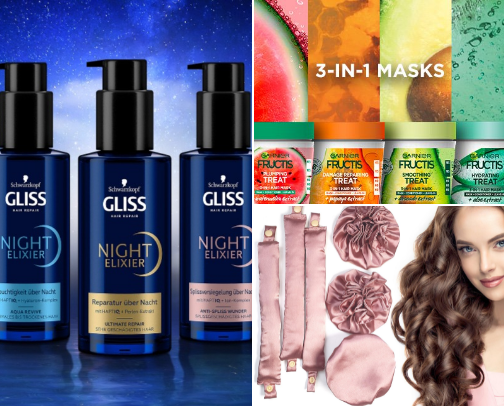 products that make hair soft and healthy +hair essentials cover photo collage