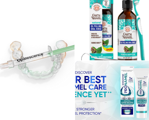 Teeth whitening & cleaning cover photo collage