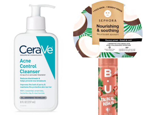 Skin & body care cover photo collage