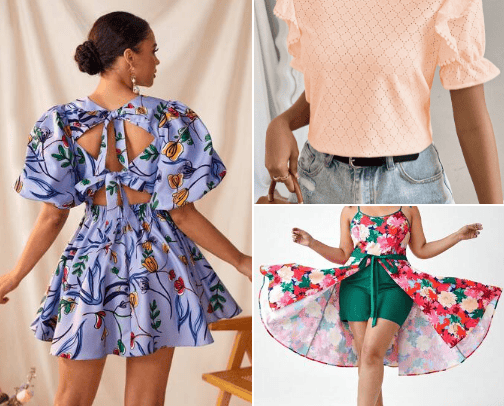April Showers Bring May Floral Patterns-Fun Spring Fashion cover photo collage