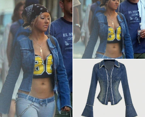 Get Xtina’s 2000’s street style look cover photo collage