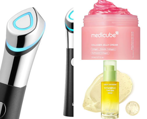 Glass skin skincare Tools cover photo collage