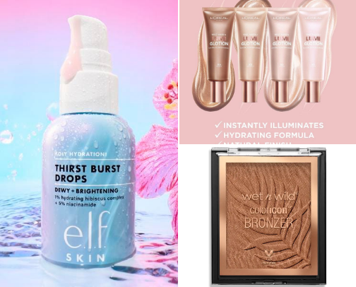 Glowy Makeup Routine cover photo collage