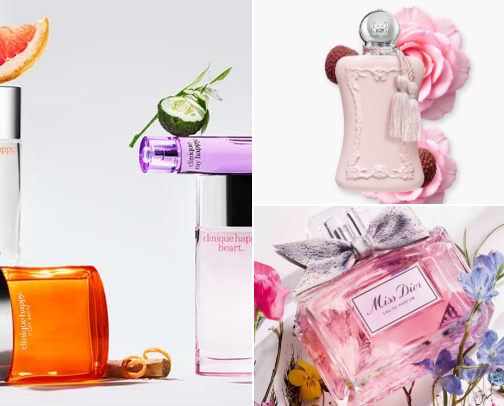 Perfume recommendations cover photo collage