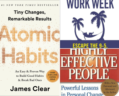 Elevate Your Mindset with these Transformative Reads cover photo collage