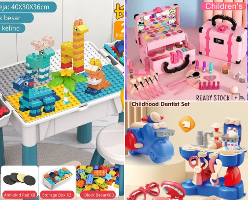 Toys cover photo collage
