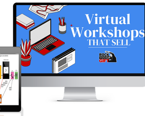 Virtual Workshop That Sells cover photo collage