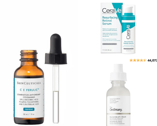 best acne skin serums cover photo collage