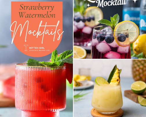 Elevated Mocktails & Easy Entertaining cover photo collage