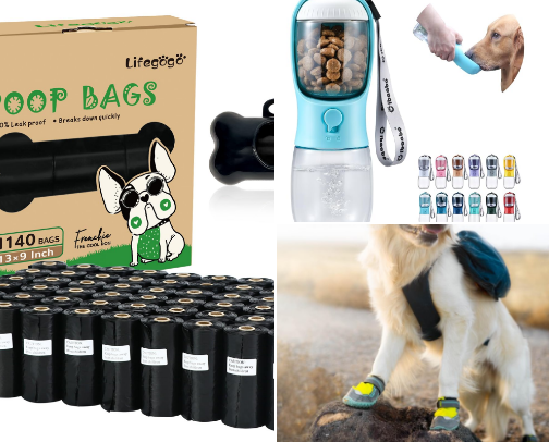 What’s in my bag as a dog mom? cover photo collage