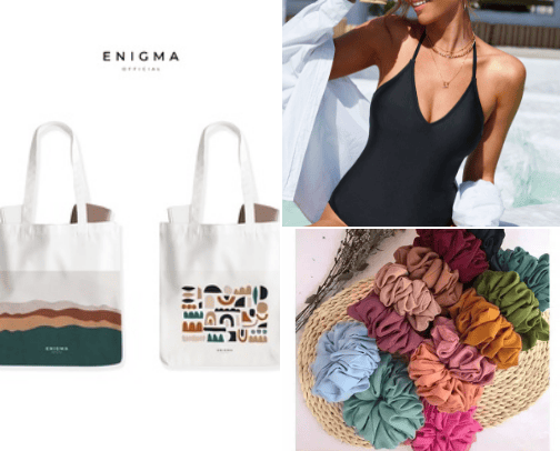 Bali day bag cover photo collage