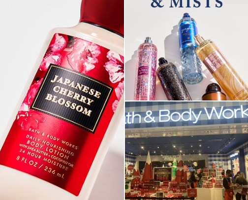 Bath and body cover photo collage