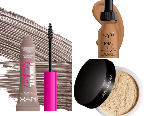 •MAKEUP- brows, mascara, foundation, setting p., palette etc..• 👸🏼🪄 cover photo collage