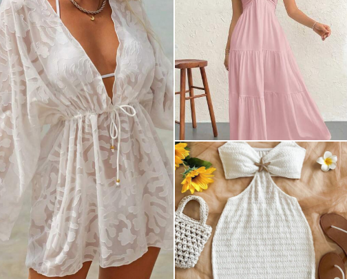 Cute Affordable Summer Vacation Outfits cover photo collage
