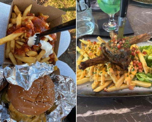 Food outside London! cover photo collage