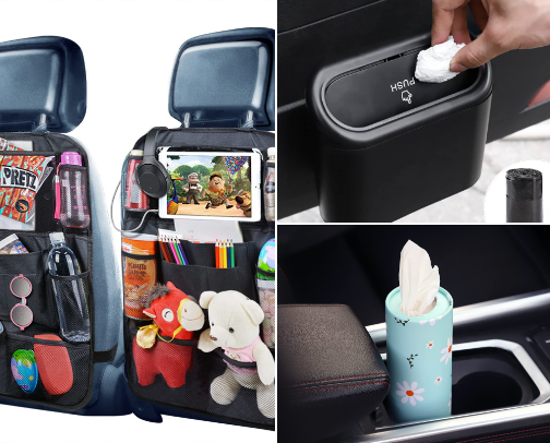 Things that made sense in my car because kids cover photo collage