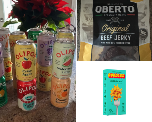 Fave snacks and drinks cover photo collage