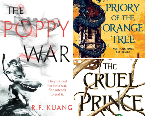 the best political (fantasy) books recs cover photo collage