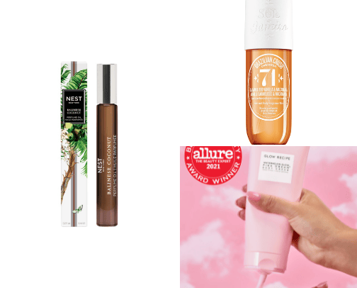 Body Lotions & Perfumes cover photo collage
