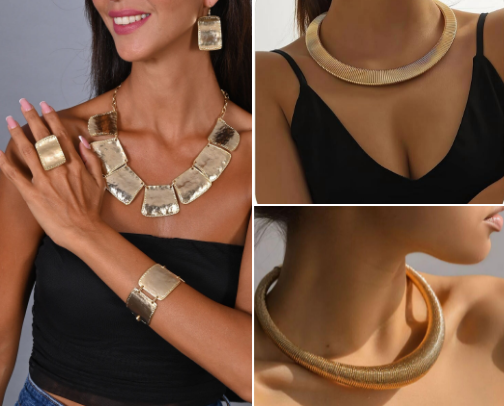 ✨ Greek-Style Gold Necklace: Where to find them by cheap price? cover photo collage