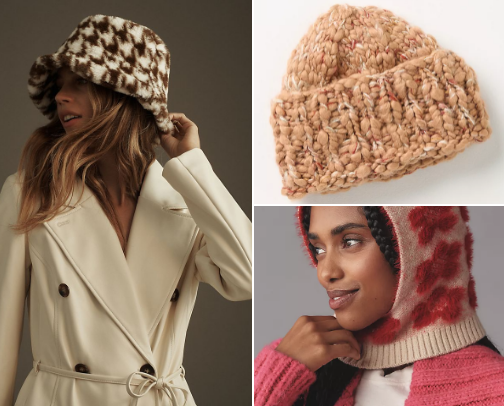 Trendy Winter Hats cover photo collage
