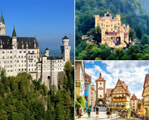 Germany Castle Tours cover photo collage