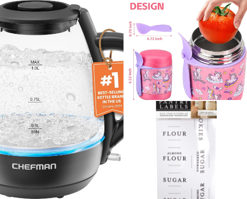 Kitchen gadgets cover photo collage