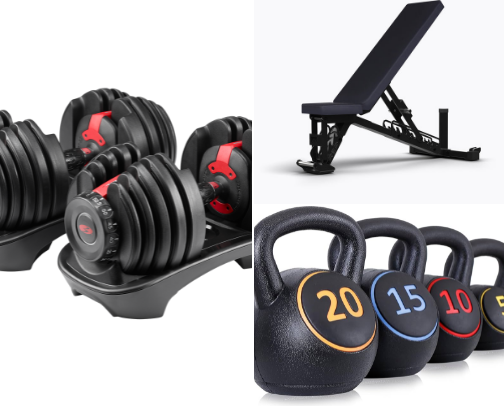 Budget Home Gym Setup Under $500 cover photo collage
