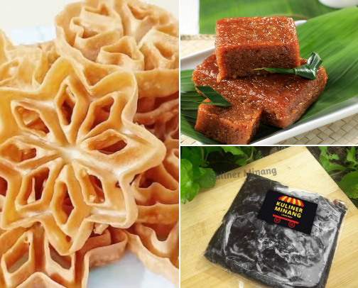Kue tradisional untuk isian "jamba" di Sumatera Barat cover photo collage