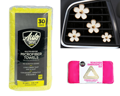 Give your car that much needed make-over! Car necessities cover photo collage