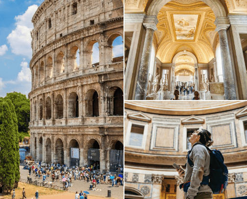 Things to do in Rome cover photo collage