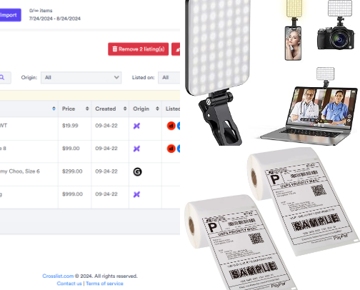 Poshmark Reselling cover photo collage