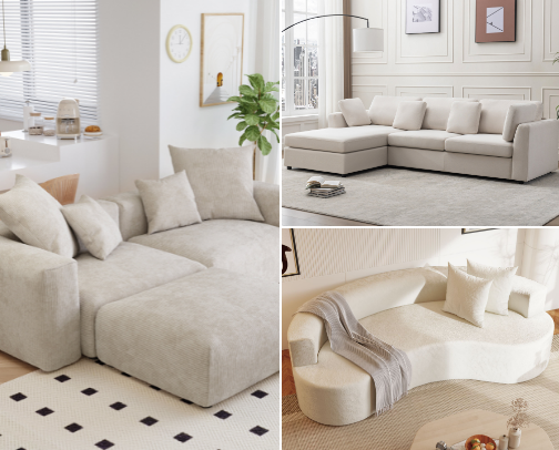 Affordable Couches cover photo collage
