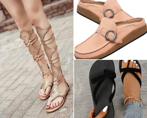 Feel Classy with Casual  Women  Sandals cover photo collage