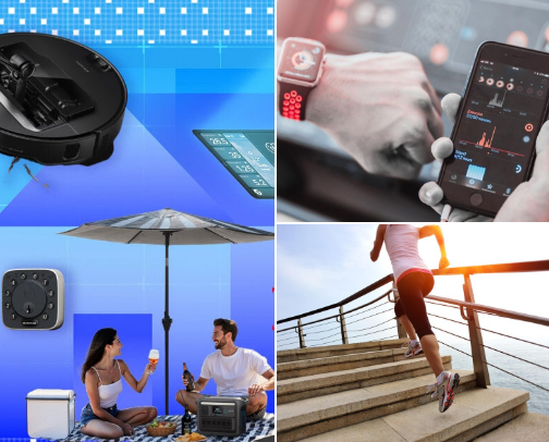 Technology cover photo collage