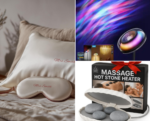 “Tiny Luxuries to Turn Up the Heat” cover photo collage