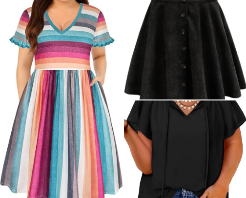 Cute curvy cloths cover photo collage
