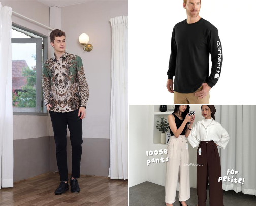 "Pilihan Baju Stylish untuk Kamu!" cover photo collage