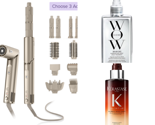 hair products cover photo collage
