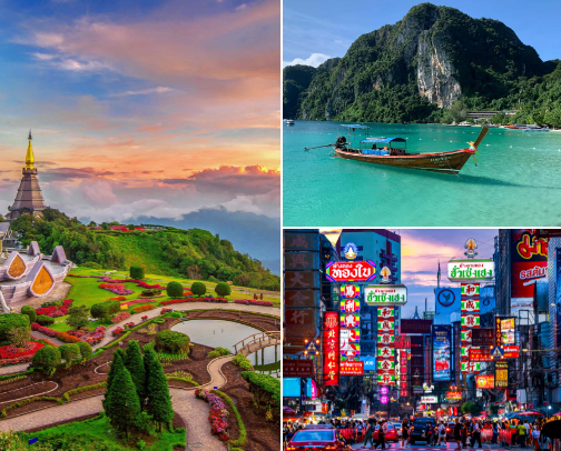 Are you planning to visit Thailand?

Don't Missed The Chance to the Wonders of Thailand: A Journey Through Temples, Street Food, and Tropical Bliss 🇹🇭 cover photo collage