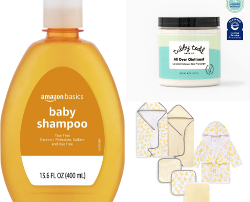 Best Baby Bath Essentials cover photo collage