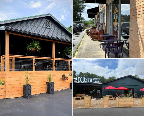 Cafes in Hendersonville/ Asheville NC cover photo collage